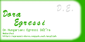 dora egressi business card